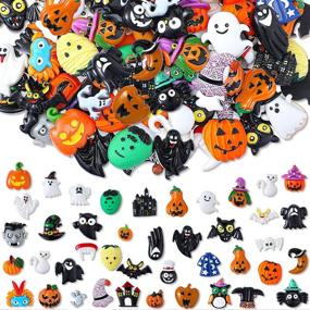 img 4 attached to Halloween Assorted Flatback Ornaments Embellishments