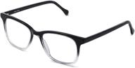 felix gray manhattan fade hopper blue light blocking computer glasses logo