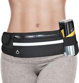 img 2 attached to 🏃 Adjustable Running Belt - Fanny Pack for Men and Women - Running Phone Holder & Water Bottle Belt