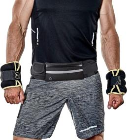 img 1 attached to 🏃 Adjustable Running Belt - Fanny Pack for Men and Women - Running Phone Holder & Water Bottle Belt