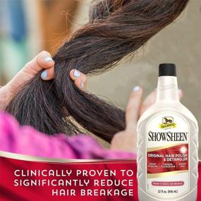 img 2 attached to 🌟 32oz Refill Bottle of Absorbine ShowSheen Hair Polish & Detangler: Promote Healthy Hair Growth and Achieve a Radiant Shine for Your Mane, Tail & Coat