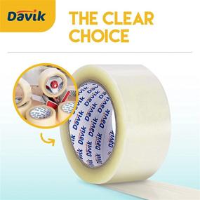 img 3 attached to 📦 Davik Clear Packing Tape Bulk - 6 Rolls Packaging Tapes: Securing and Protecting Your Shipments Affordably