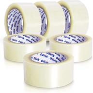 📦 davik clear packing tape bulk - 6 rolls packaging tapes: securing and protecting your shipments affordably логотип