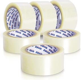 img 4 attached to 📦 Davik Clear Packing Tape Bulk - 6 Rolls Packaging Tapes: Securing and Protecting Your Shipments Affordably