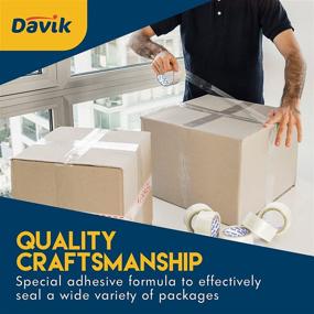 img 1 attached to 📦 Davik Clear Packing Tape Bulk - 6 Rolls Packaging Tapes: Securing and Protecting Your Shipments Affordably