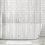 🚿 mdesign waterproof shower curtain liner - extra long & heavy duty - 72x96, clear vinyl logo