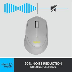 img 3 attached to Logitech M330 SILENT PLUS Wireless Mouse - Quiet and 🖱️ Efficient with Long Battery Life for PC, Mac, Laptop, Chromebook - Gray