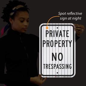 img 2 attached to 🚧 Reflective SmartSign for Occupational Health & Safety, Private Property Trespassing