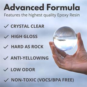 img 1 attached to Piccassio Ultra Clear Epoxy Resin Kit - Premium 32oz High Gloss Casting Resin for 🎨 Artists - Non-Yellowing Art Resin Epoxy Kit for Jewelry, DIY & Molds - Includes Reusable Silicone Cups