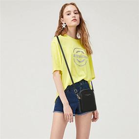 img 3 attached to 👜 Stylish Vegan Leather Small Crossbody Sling Bags: Perfect Cell Phone Purse for Women & Teen Girls