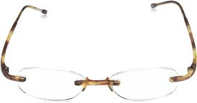 img 3 attached to SCOJO New York: Rimless Oval Reading Glasses - Original Gels Readers