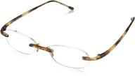 scojo new york: rimless oval reading glasses - original gels readers logo