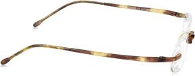 img 2 attached to SCOJO New York: Rimless Oval Reading Glasses - Original Gels Readers