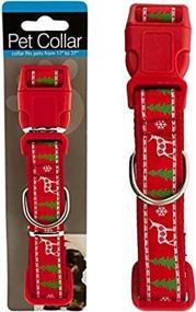 img 1 attached to 🐾 Kole KI-OF412 Adjustable Pet Collar with Christmas Design - One Size