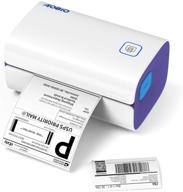 🖨️ aobio shipping label printer 4×6: fast thermal desktop printer for shipping, barcodes, mailing, labels - compatible with amazon, ebay, shopify, fedex, ups, dhl, usps & more logo