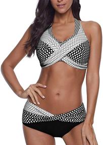 img 3 attached to Yanekop Womens Bikini Swimwear Swimsuit