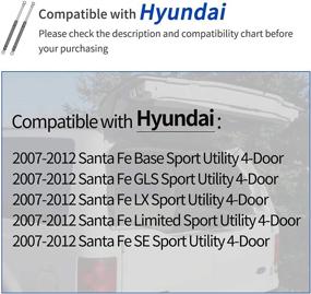 img 3 attached to OTUAYAUTO 2007-2012 Hyundai Santa Fe Liftgate Struts - Rear Hatch Struts Lift Supports - OEM# PM1017 (Pack of 2)