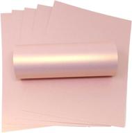 syntego a4 paper in pearlescent rose gold, double-sided 120gsm/32lb bond decorative paper pack of 20 sheets logo