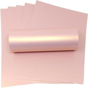 img 1 attached to Syntego A4 Paper in Pearlescent Rose Gold, Double-Sided 120gsm/32lb Bond Decorative Paper Pack of 20 Sheets