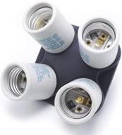 📸 limostudio e27 socket adapter holder 4-in-1 bulb lamp light socket splitter ul approved for photo studio lighting, agg813 logo