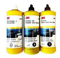 🔧 professional grade 3m buffing & polishing compound hand glaze package: 5973, 5996, 5990 - achieve perfect finish logo