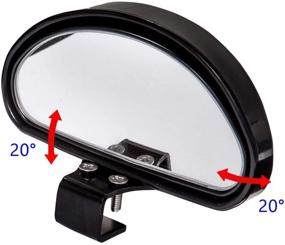 img 3 attached to 🚗 Universal Car Blind Spot Mirrors by WildAuto - Wide Angle Adjustable Auxiliary Mirror for Enhanced Visibility