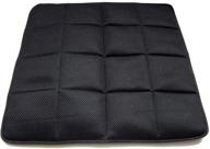 🪑 dgq natural bamboo charcoal non-slip seat cushion - 17.7x17.7 inches - home office car chair cover pad mat (pack of 1, black) logo