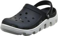 👟 sporty unisex black white crocs for all-day comfort logo