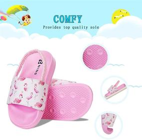 img 2 attached to 👟 Watelves Toddler Boys Girls Slides Sandals: Stylish Swim Beach Kids Water Shoes
