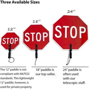 img 1 attached to 🚫 SmartSign 12-Inch Handheld STOP Double-Sided Occupational Health & Safety Products with Safety Signs & Signals