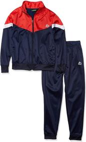 img 2 attached to RBX Boys Tricot Zip Jacket and Pant Set: Sporty Style and Ultimate Comfort for Active Youngsters