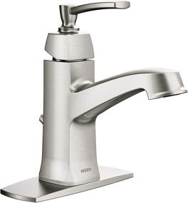 img 1 attached to Moen Single Handle Centerset Bathroom Faucet Assembly