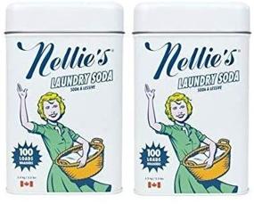 img 2 attached to Nellie's Laundry Soda, 100 Load Tin, Natural, Eco-Friendly, Hypoallergenic, Vegan, Leaping Bunny Certified, 52.8 Oz, Pack of 2