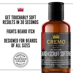 img 2 attached to Cremo Reserve Blend Beard Scruff Softener: 30-Second Coarse Facial Hair Softening & Conditioning Solution - 6oz