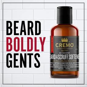 img 3 attached to Cremo Reserve Blend Beard Scruff Softener: 30-Second Coarse Facial Hair Softening & Conditioning Solution - 6oz