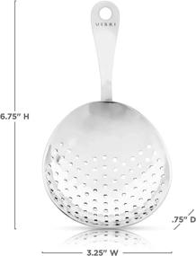 img 2 attached to 🍸 Viski Professional Stainless Steel Cocktail Strainer