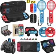 ultimate nintendo switch accessories bundle: carrying case, charging dock, games case & more! logo