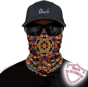 img 3 attached to 🎭 Obacle Seamless Bandana Rave Face Mask: Ultimate Dust, Wind, and Sun Protection for Men and Women