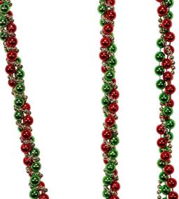 img 1 attached to 🎄 Red Kurt S. Adler H9490RGGO Christmas Garland