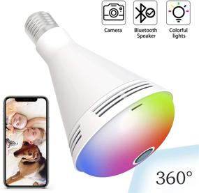 img 3 attached to 📷 FOOKTU 3 in 1 Smart Wi-Fi Bulb Camera: Hidden Camera, Bluetooth Speaker, Security Camera, Wireless Color Changing LED Lights Bulbs with IP Cam, Motion Detection, Two Way Audio - Ideal for Home & Indoor Use