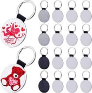 sublimation keychain transfer keychains supplies logo