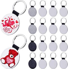 img 4 attached to Sublimation Keychain Transfer Keychains Supplies