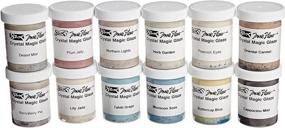 img 1 attached to 🎨 Sax True Flow Crystal Magic Glazes set - Assorted Colors, 12pcs - 4oz each - 248469