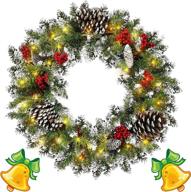 leaflai christmas snowflakes operated wreath，winter logo