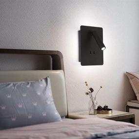 img 3 attached to 🔦 Joossnwell 10W LED Wall Sconces: Adjustable Spotlight Bedside Reading Light for Bedroom and More