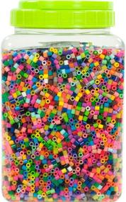 img 3 attached to 🎨 Бесконечное веселье с набором разноцветных бисерных бусин Perler Beads - 22000 штук для детских ремесел!