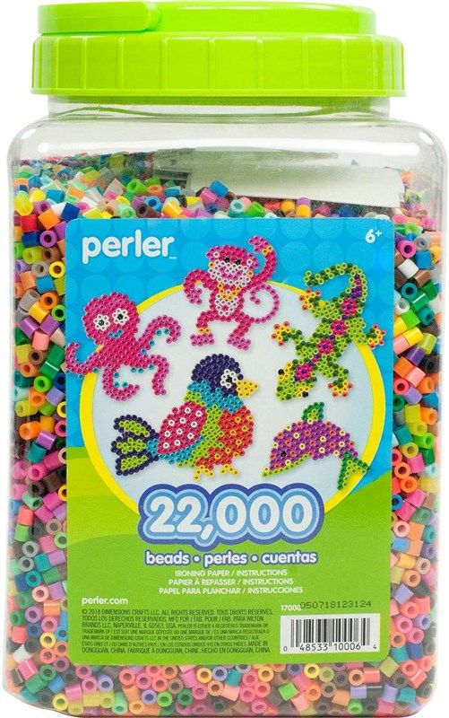 Pegboards for Perler Beads, 5000 Pieces Fuse Beads Kits Including 5 Large  Red