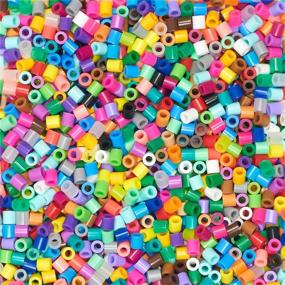 img 1 attached to 🎨 Бесконечное веселье с набором разноцветных бисерных бусин Perler Beads - 22000 штук для детских ремесел!