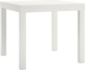 img 1 attached to 🏺 Ameriwood Home Parsons White End Table: Enhance Your Space with Stylish Elegance