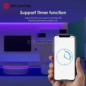 img 1 attached to 🎵 BTF-LIGHTING WS2812B WS2811 1903 Bluetooth Controller with Dual Signal Output Ports for LED Module Pixel Strip Light Andriod iOS APP /3 Keys Button/RF Remote Control, Music SP601E Built-in Microphone